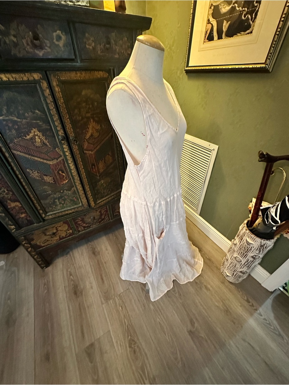 CP Shades Soft Pink Sleeveless Maxi Dress with Pockets - Picture 8 of 9
